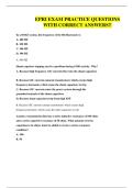 EPRI EXAM PRACTICE QUESTIONS WITH CORRECT ANSWERS