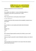 EPRI EXAM ALL QUESTIONS WITH CORRECT ANSWERS&excl;