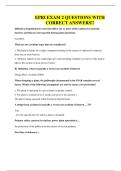 EPRI EXAM 2 QUESTIONS WITH CORRECT ANSWERS&excl;