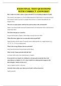 EXOS FINAL TEST QUESTIONS WITH CORRECT ANSWERS
