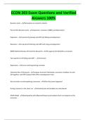 ECON 203 Exam Questions and Verified Answers 100&percnt;