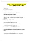 EXOS EXAM PRACTICE QUESTIONS WITH CORRECT ANSWERS