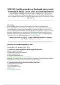 NBSTSA Certification Exam Testbank 2025&sol;2026 &vert; Testbank & Study Guide with Accurate Questions &ndash; Surgical Technology Exam