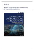 TEST BANK For Business Data Communications and Networking&comma; 14th Edition by FitzGerald&comma; Dennis&comma; Durcikova &vert; Verified Chapter's 1 - 12&comma; Complete Latest Guide A&plus;
