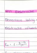 Samenvatting H11 Elektische velden