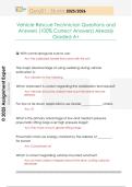Vehicle Rescue Technician Questions and  Answers &lpar;100&percnt; Correct Answers&rpar; Already  Graded A&plus;