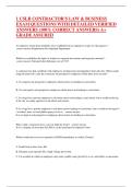 1 CSLB CONTRACTOR'S LAW & BUSINESS EXAM QUESTIONS WITH DETAILED VERIFIED ANSWERS &lpar;100&percnt; CORRECT ANSWERS&rpar; A&plus; GRADE ASSURED