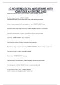 1C HOISTING EXAM QUESTIONS WITH CORRECT ANSWERS 2025