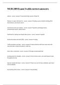 NUR 209 Exam 3 with correct answers&period;