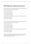 NUR 209 exam 3 with correct answers