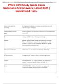 PNCB CPN Study Guide Exam  Questions And Answers &vert;Latest 2025 &vert;  Guaranteed Pass&period; 
