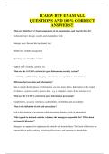 ICAEW BTF EXAM ALL QUESTIONS AND 100&percnt; CORRECT ANSWERS&excl;&excl; What are Mintzberg's 5 basic components of an organisation&comma; and what do they do&quest; Technostructure&colon; designs systems and standardises work Strategic apex&colon; those at the top &lpar;board&comma; etc&period;&rpar; Middle li