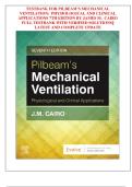 TESTBANK FOR PILBEAM&rsquo;S MECHANICAL  VENTILATION&colon;  PHYSIOLOGICAL AND CLINICAL  APPLICATIONS 7TH EDITION BY JAMES M&period;  CAIRO  FULL TESTBANK WITH VERIFIED SOLUTIONS&vert;&vert;  LATEST AND COMPLETE UPDATE