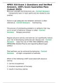 HPEX 310 Exam 1 Questions and Verified Answers&comma; 100- Score Guarantee Pass &lpar;Latest 2025&rpar;&period;