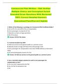 Commercial Pilot Written &ndash; FAA Verified  Multiple Choice and Conceptual Actual  Emended Exam Questions With Reviewed  100&percnt; Correct Detailed Answers  Guaranteed Pass&excl;&excl;Current Update