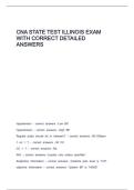 CNA STATE TEST ILLINOIS EXAM WITH CORRECT DETAILED ANSWERS