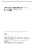CNA state Exam practice test&period; &lpar;Illinois&rpar; with accurate solutions