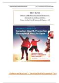 TEST BANK For Edelman and Kudzma's Canadian Health Promotion Throughout the Life Span&comma; 1st Edition by Dames&comma; Luctkar-Flude & Tyerman&comma; Verified Chapters 1 - 25&comma; Complete Newest Version