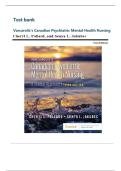TEST BANK- Varcarolis's Canadian Psychiatric Mental Health Nursing 3rd Edition by Pollard &sol; Jakubec&comma; Verified Chapters 1 - 35 &period;