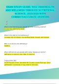 EXAM STUDY GUIDE&colon; WGU D440 HEALTH AND WELLNESS THROUGH NUTRITIONAL SCIENCE&comma; 2025&sol;2026 WITH CORRECT&sol;ACCURATE ANSWERS