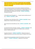 WSU PSYCHOLOGY 372 EXAM 3 QUESTIONS AND ANSWERS UPDATED 2025&sol;2026 ALL ANSWERS CORRECT DETAILED BEST RATED A&plus; FOR PASS