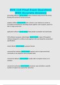 BUS 110 Final Exam Questions With Accurate Answers