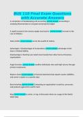 BUS 110 Final Exam Questions with Accurate Answers