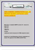 SWM COMBINED ADMINISTRATOR Exam - VA DEQ Exam Questions and Answers Latest Versions Graded A&plus;