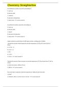 Chemistry Straighterline exam questions and 100&percnt; correct  answers 2025