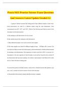 Praxis 5421 Practice Test Exam Questions And Answers Latest Update Graded A&plus;