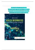 Test Bank For Health Informatics An Interprofessional Approach 3rd Edition by Lynda R Hardy All Chapters &vert;&vert;Complete A&plus; Guide