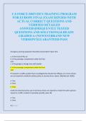 U&period;S FORCE DRIVER&rsquo;S TRAINING PROGRAM  FOR EUROPE FINAL EXAM 2025&sol;2026 WITH  ACTUAL CORRECT QUESTIONS AND  VERIFIED DETAILED  ANSWERS&vert;FREQUENTLY TESTED  QUESTIONS AND SOLUTIONS&vert;ALREADY  GRADED A&plus;&vert;NEWEST&vert;BRAND NEW  VERSION&excl;&excl;&vert;GUARANTEED PASS 