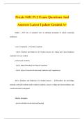 Praxis 5421 Pt 2 Exam Questions And Answers Latest Update Graded A&plus;