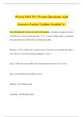 Praxis 5421 Pt 2 Exam Questions And Answers Latest Update Graded A&plus;
