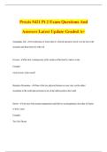 Praxis 5421 Pt 2 Exam Questions And Answers Latest Update Graded A&plus;