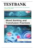 TEST BANK for Basic and Applied Concepts of Blood Banking and Transfusion Practices 5th Edition By Paula Howard&comma; All Chapters 1 - 16&comma; Complete Newest Version