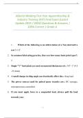 Alberta Welding First Year Apprenticeship & Industry Training &lpar;AIT&rpar; Final Exam &lpar;Latest Update 2025 &sol; 2026&rpar; Questions & Answers &vert; 100&percnt; Correct &vert; Grade A&period;