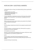 NURS 504 EXAM 1 QUESTIONS & ANSWERS