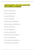 7 BREW BARISTA TEST 2025 QUESTIONS WITH CORRECT ANSWERS