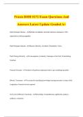 Praxis DHH 5272 Exam Questions And Answers Latest Update Graded A&plus;