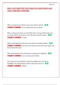 DMV 2025 WRITTEN TEST PRACTICE QUESTIONS AND  100&percnt; VERIFIED ANSWERS