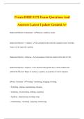Praxis DHH 5272 Exam Questions And Answers Latest Update Graded A&plus;
