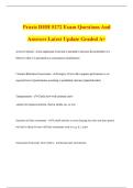 Praxis DHH 5272 Exam Questions And Answers Latest Update Graded A&plus;