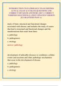 INTRODUCTION TO PATHOLOGY EXAM 2025&sol;2026 ACTUAL EXAM ACCURATE QUESTIONS AND CORRECT DETAILED ANSWERS &lpar;100 &percnt; CORRECT VERIFIED SOLUTIONS&rpar; LATEST UPDATED VERSION &vert;GUARANTEED PASS A&plus;