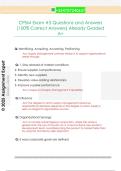 CPSM Exam &num;3 Questions and Answers  &lpar;100&percnt; Correct Answers&rpar; Already Graded  A&plus;