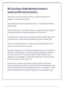 IBC Final Exam Review-Digital Marketing Practice A Questions With Correct Answers&period;&period;pdf