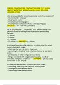 OREGON CONSTRUCTION CONTRACTORS CCB TEST 2025&sol;26  NEWEST QUESTIONS & SOLUTIONS A&plus; SCORE SOLUTION  UPDATED REVIEW