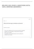 JMU BIO 150&colon; EXAM 1 QUESTIONS WITH 100&percnt; VERIFIED ANSWERS&excl;&excl;