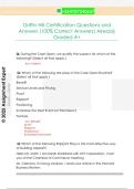 Griffin Hill Certification Questions and  Answers &lpar;100&percnt; Correct Answers&rpar; Already  Graded A&plus; 