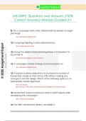 IAB DBPC Questions and Answers &lpar;100&percnt;  Correct Answers&rpar; Already Graded A&plus;